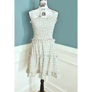 Jessica Simpson XS Floral Ditsy Prairie Smocked Sundress Dress